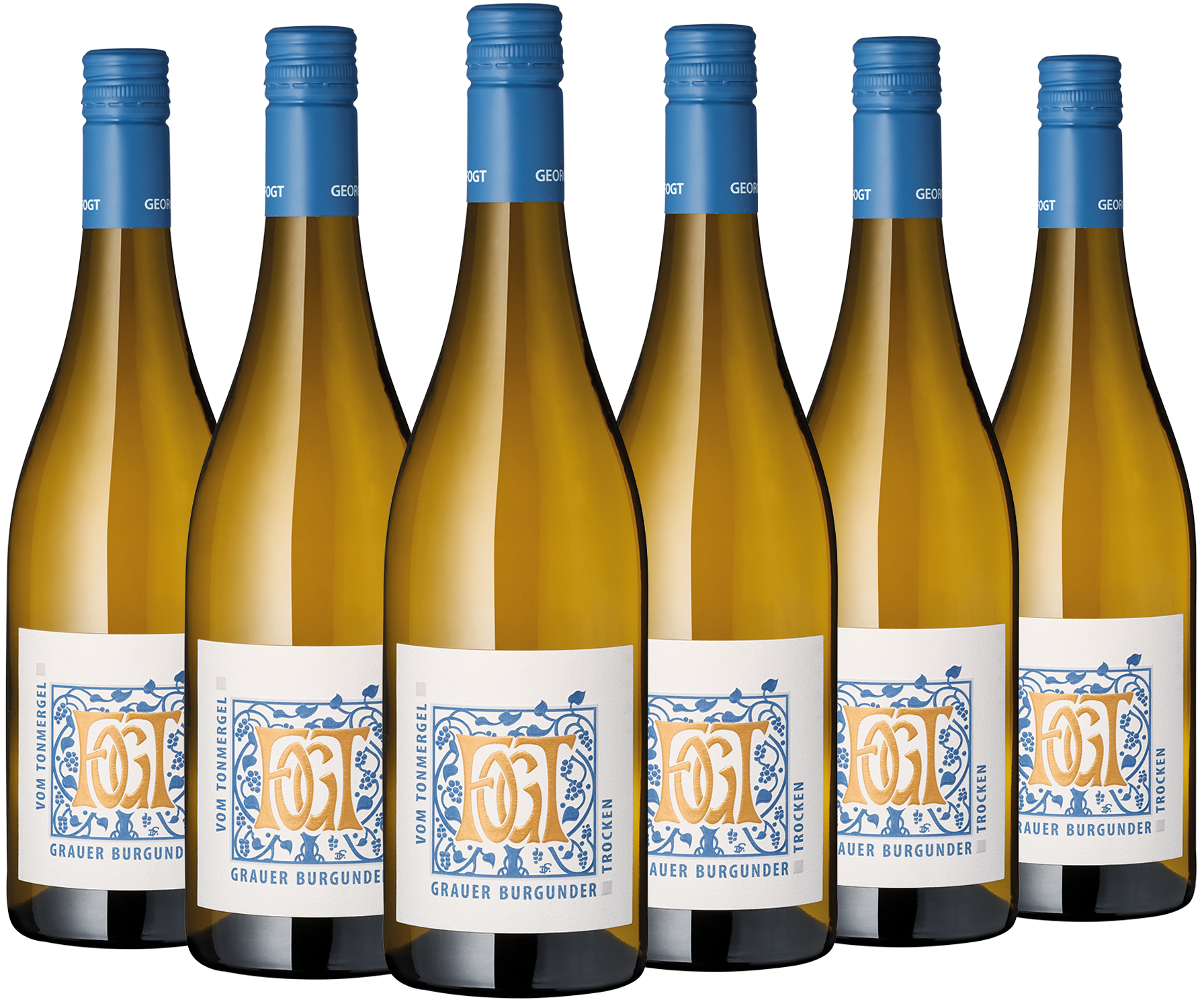 6er Paket "Vom Tonmergel" Grauer Burgunder