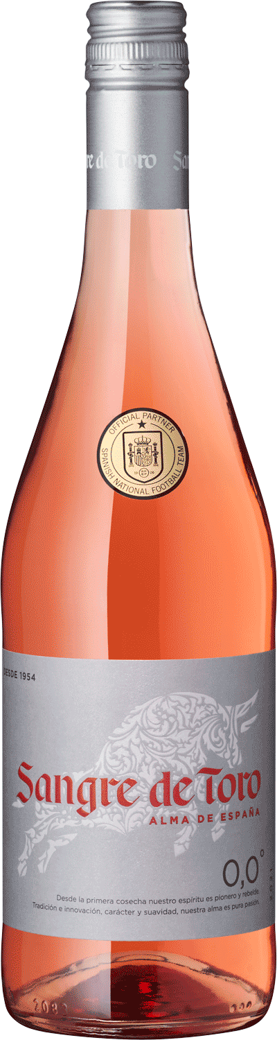 "Sangre de Toro 0,0" Rosado alkoholfrei Sangre de Toro Roséwein Flasche, Spanischer Wein, Rosewein