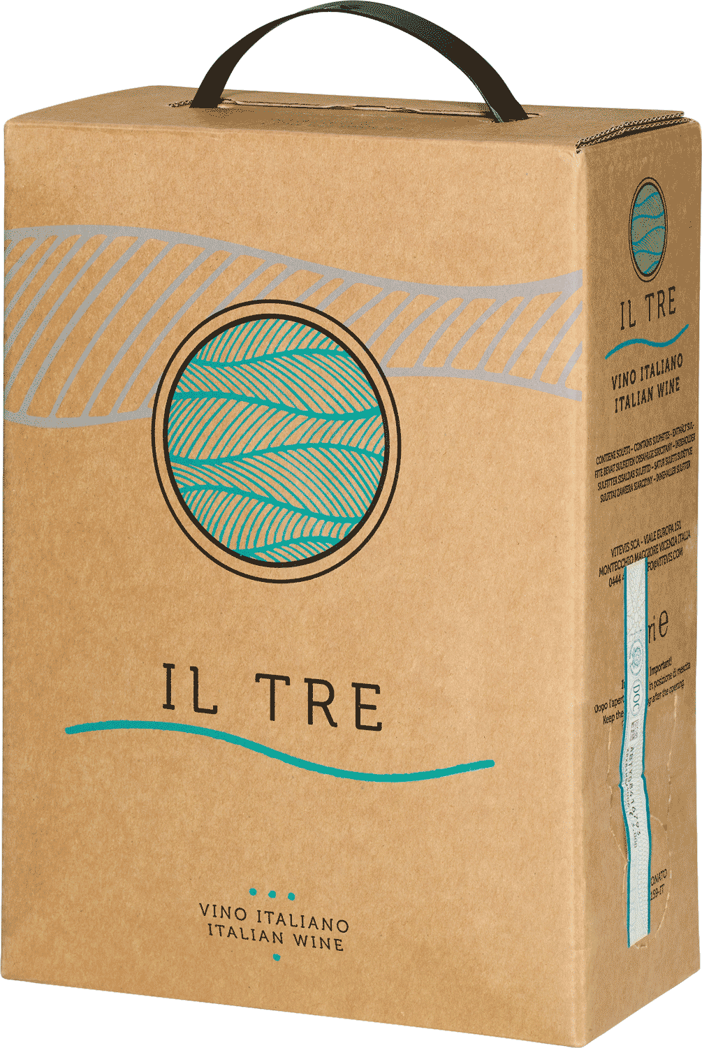 "Il Tre" Bianco Bag-in-Box 3,0 L Wein Il Tre, Box italienischer Wein, Pappkarton