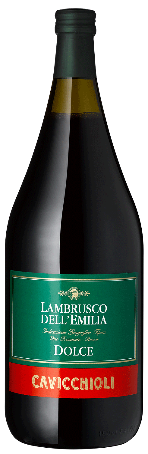 Lambrusco dell Emilia, IGT amabile 1,5 L MAGNUM Cavicchioli Lambrusco dell'Emilia Dolce, italienischer Rotwein