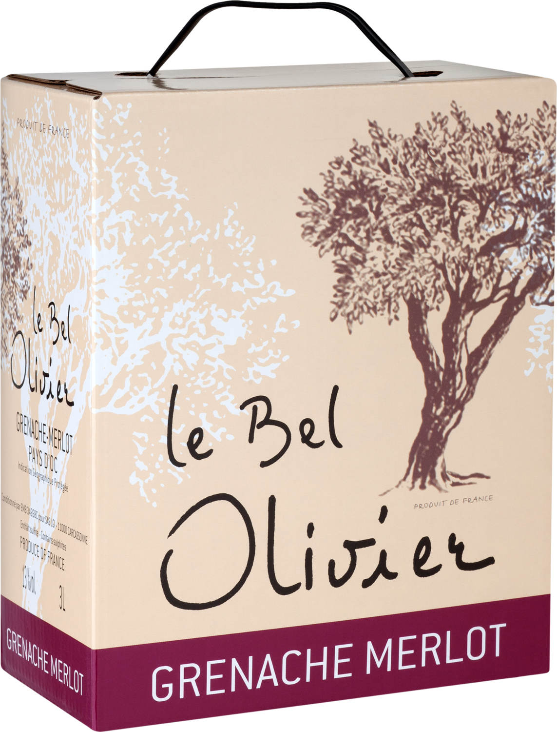 "Le Bel Olivier" Grenache & Merlot, Bag-in-Box 3,0