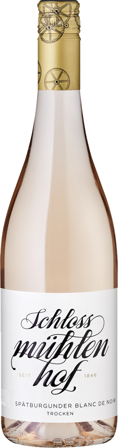 Schloss Mühlenhof Spätburgunder Roséwein trocken, Flasche.