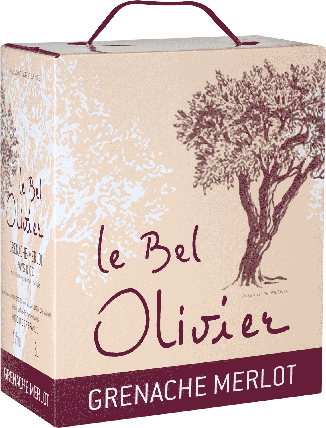 "Le Bel Olivier" Grenache & Merlot, Bag-in-Box 3,0