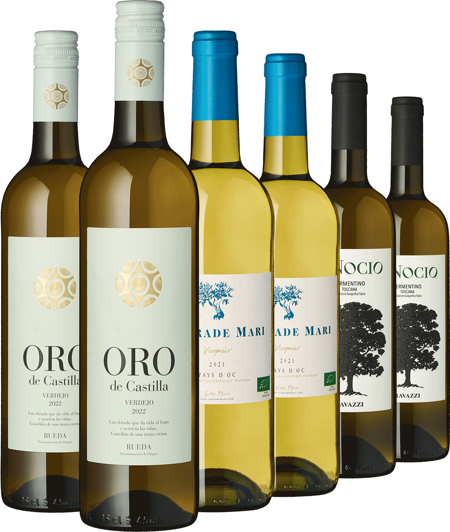 6er Paket "Vermentino, Viognier, Verdejo"