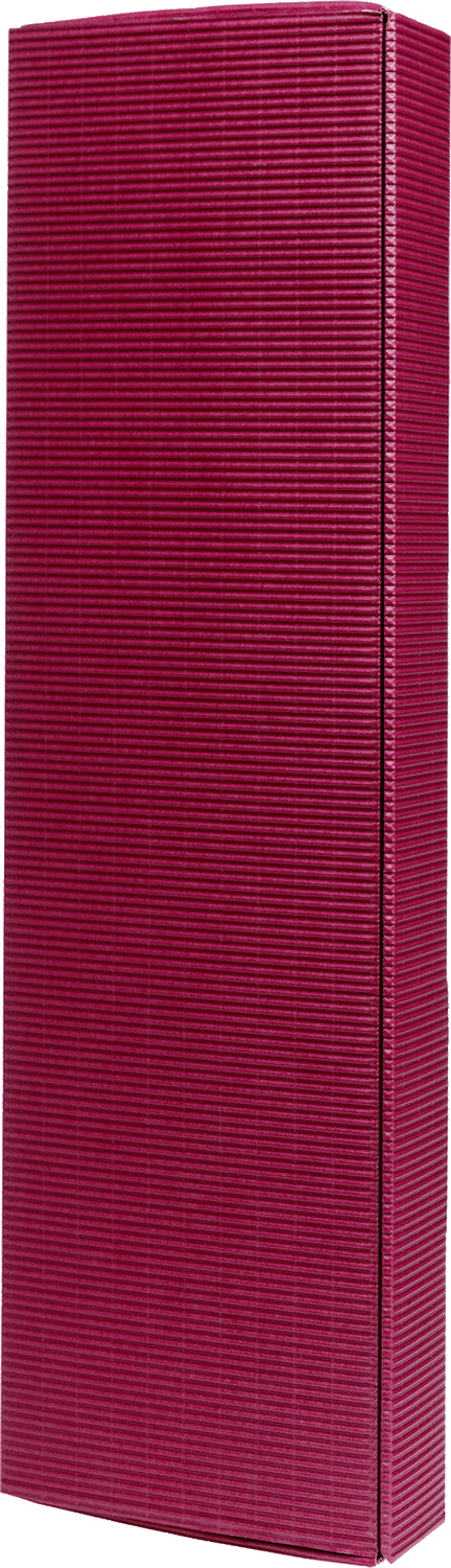 1er Präsentkarton bordeauxrot Weinverpackung, rot, Geschenkbox für Wein, Wellpappe