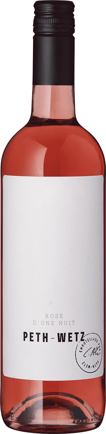 "d'une Nuit" Rosé Peth-Wetz Roséwein, Flasche mit weißem Etikett, Weinshop