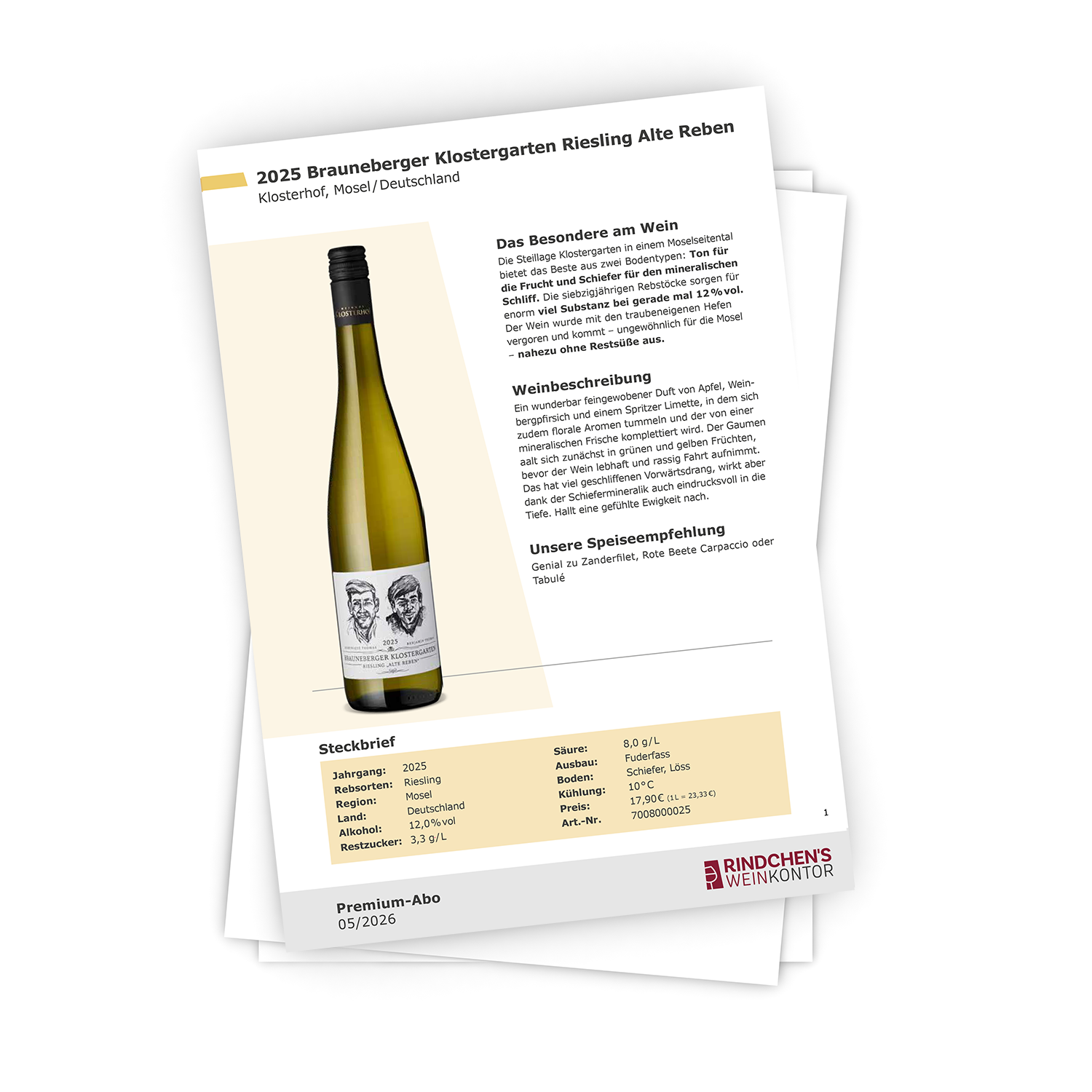 Premium Weinabo Sommer 2026