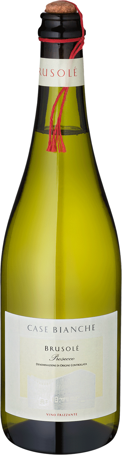 "Brusole" Prosecco Frizzante Brusolé Prosecco Wein, Flasche, Frizzante, Case Bianche, italienischer Wein