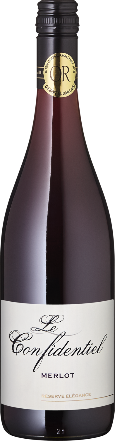 "Le Confidentiel" Merlot Le Confidentiel Merlot Reserve Eleganz Rotwein Flasche