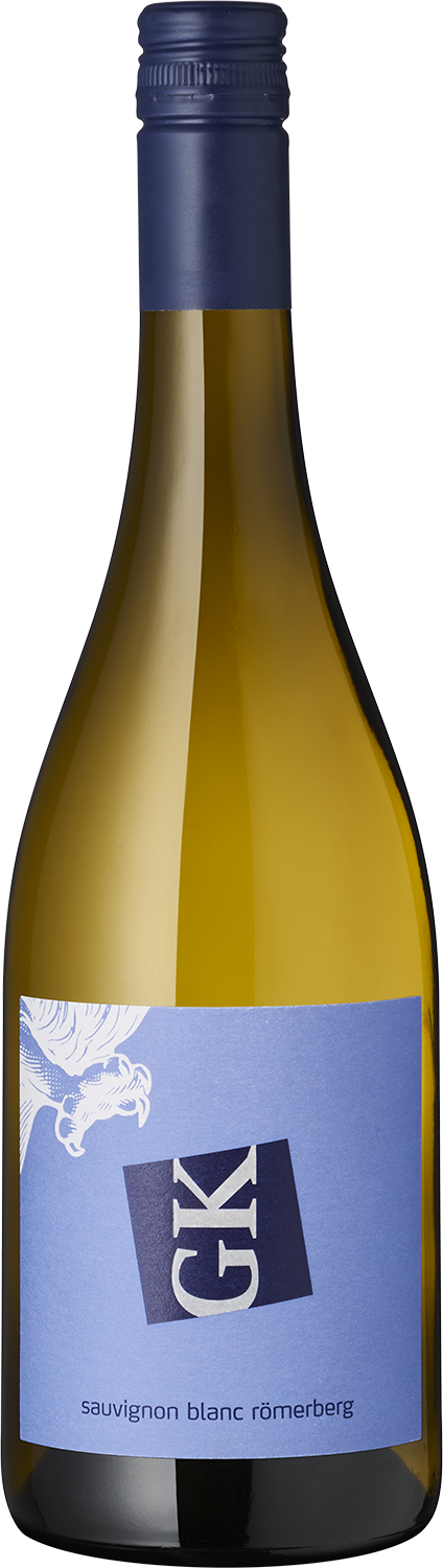 Römerberg Sauvignon Blanc Weißwein Sauvignon Blanc Römerberg Flasche, Label GK