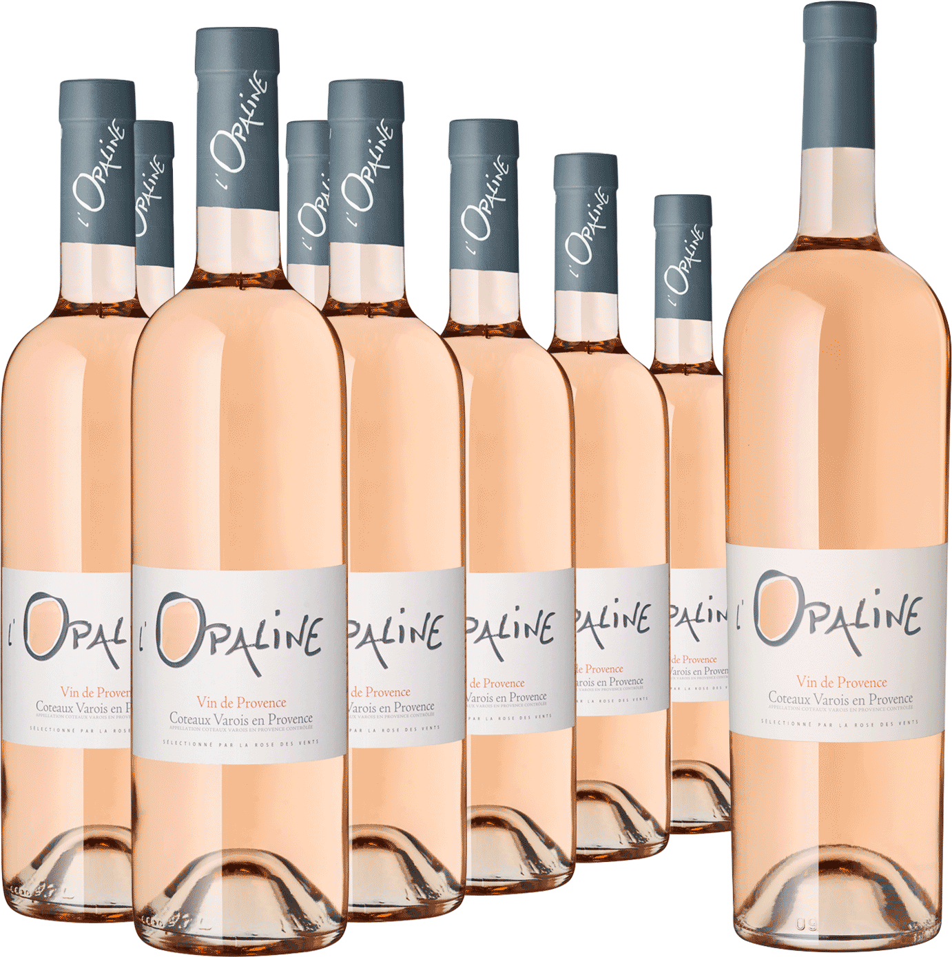 8 + Magnum L'Opaline Rosé