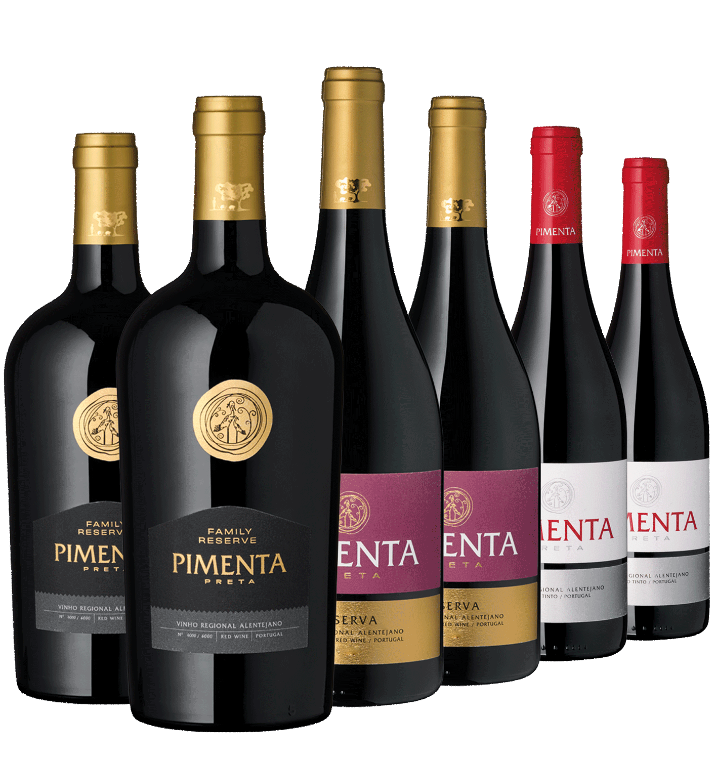 6er Portugiesischer Pfeffer Verschiedene Flaschen Rotwein aus dem Online Shop