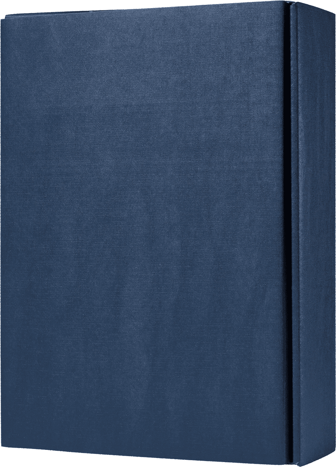3er Präsentkarton Leinenoptik dunkelblau