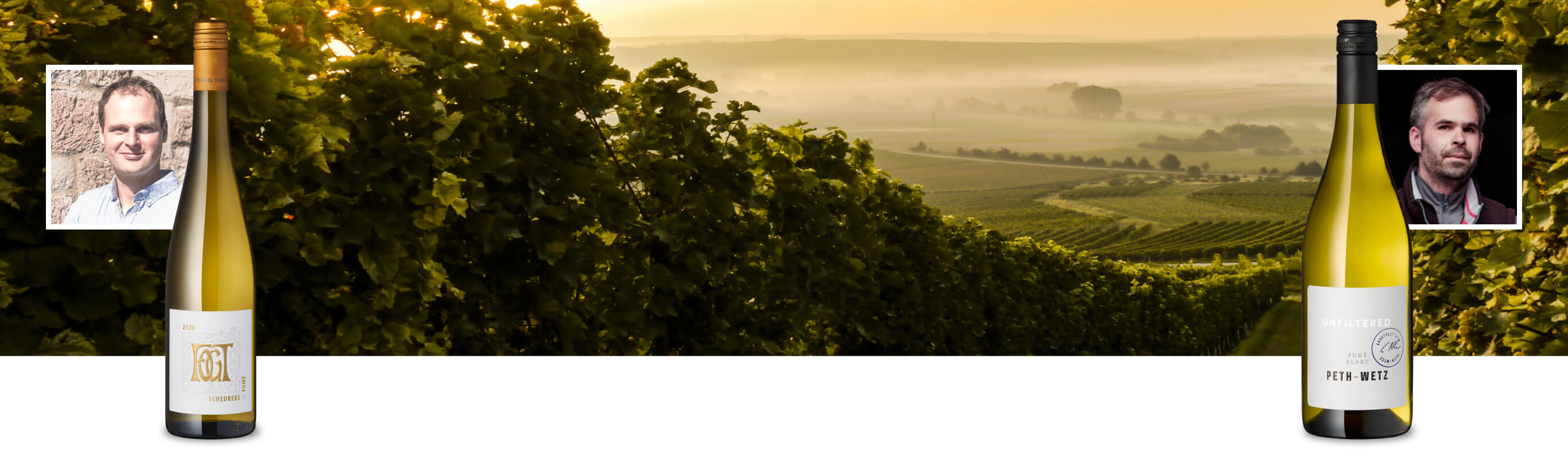 Das Aromaduell Weinverkostung mit Winzer und Panorama-Weinbergansicht