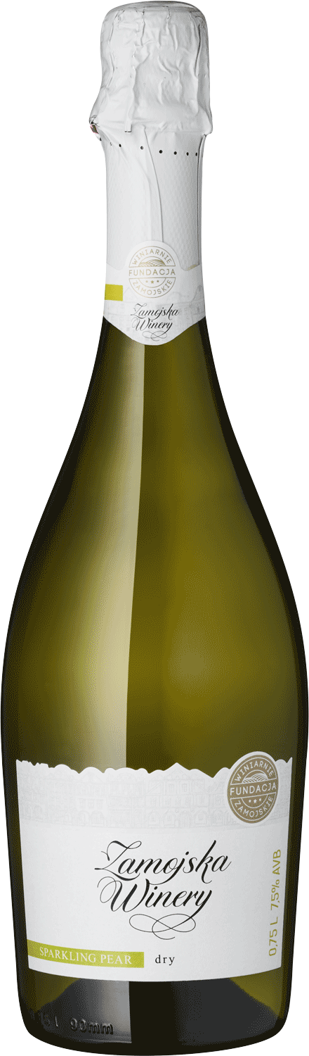 "Sparkling Pear" Birnenschaumwein Zamojska Winery Sparkling Pear Sekt trocken, Flasche.