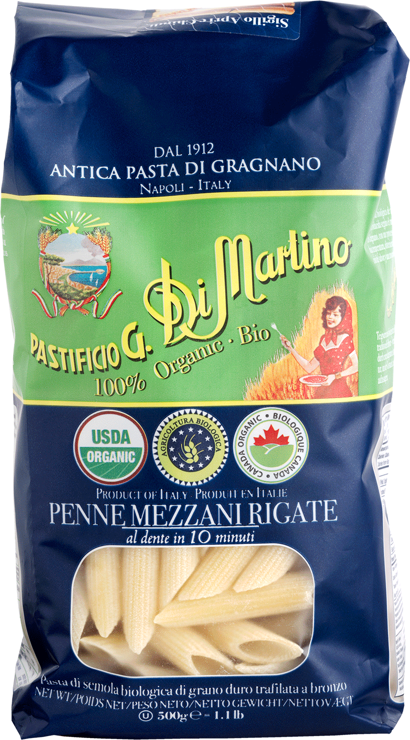 Penne Mezzani Rigate, Bio