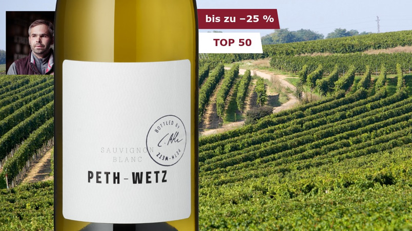 Weinflasche und Winzer 