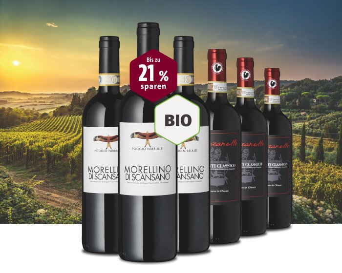 Bio-Weine im Angebot: Rotwein-Paket mit bis zu 21% Rabatt