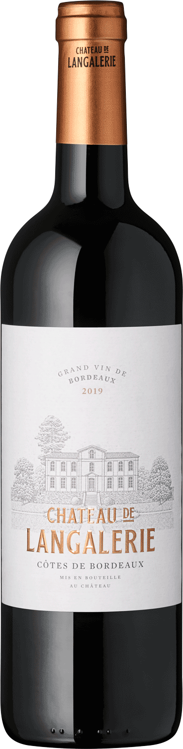 Côtes de Bordeaux Château de Langalerie 2019 Bordeaux Wein, Flaschenansicht
