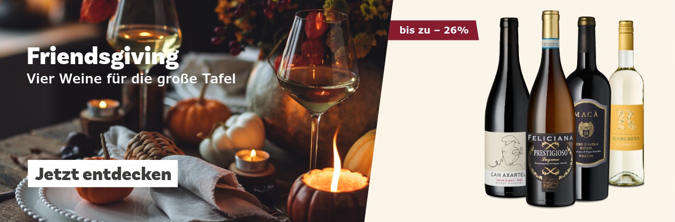 Wein trifft Friendsgiving