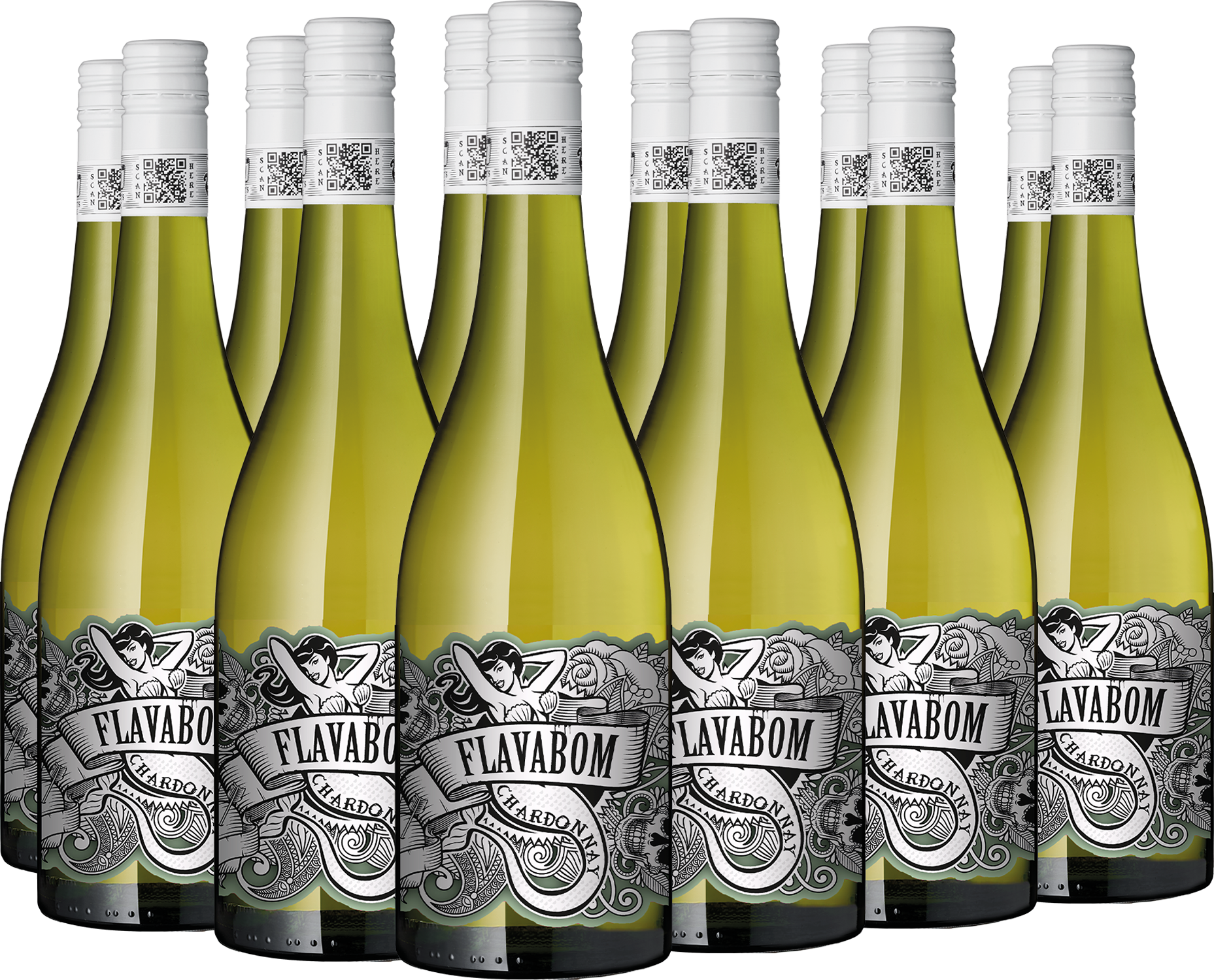 12er Paket "Flavabom" Chardonnay