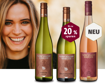 Frau mit Weinflaschen, bis zu 20% Rabatt