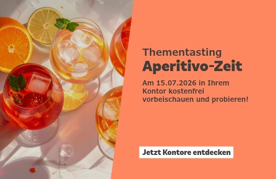 Bild von Weinflaschen und Aperol