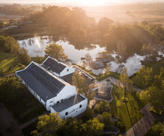 Luftaufnahme Weingut Spier Südafrika