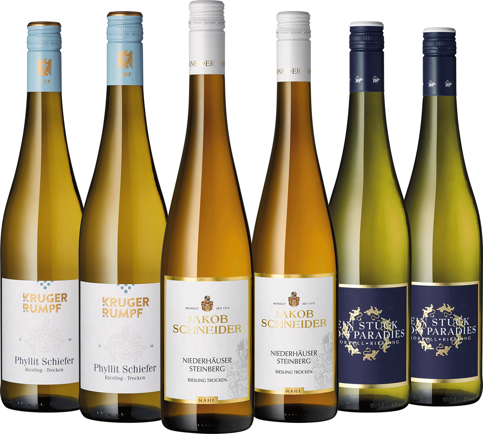 6er Paket "Rieslinge von der Nahe"