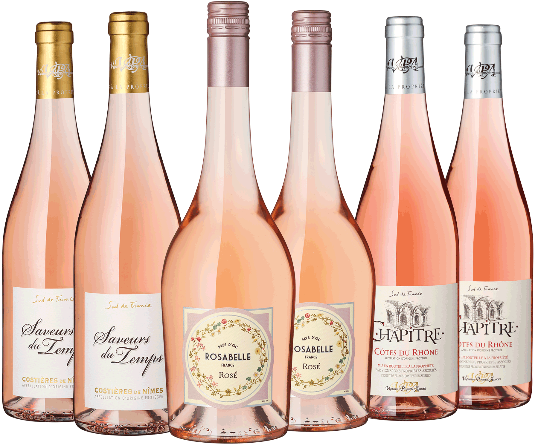 6er Paket Südfrankreich Rosé