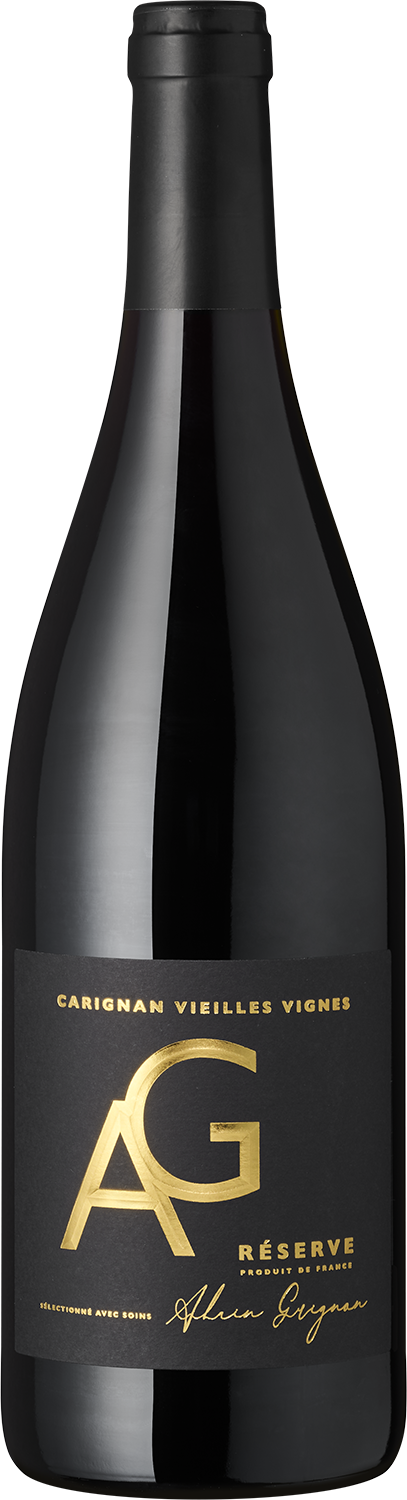 AG Réserve Carignan Wein, Flaschenansicht mit Etikett