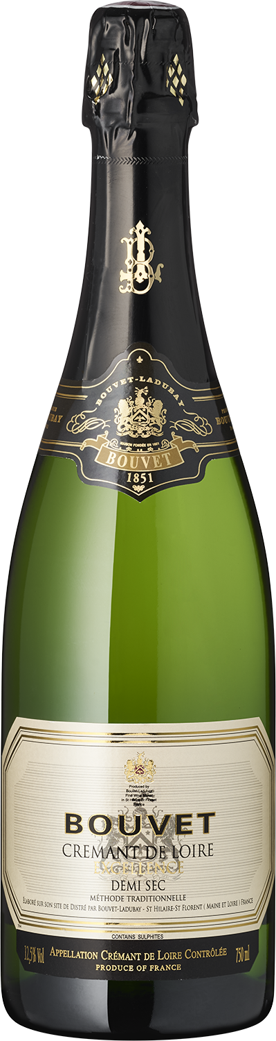 "Excellence" Crémant de Loire, Demi Sec Bouvet Crémant de Loire Demi-Sec Champagnerflasche, Frankreich