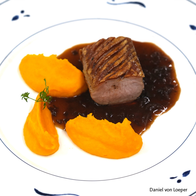 Fleisch Püree und Soße