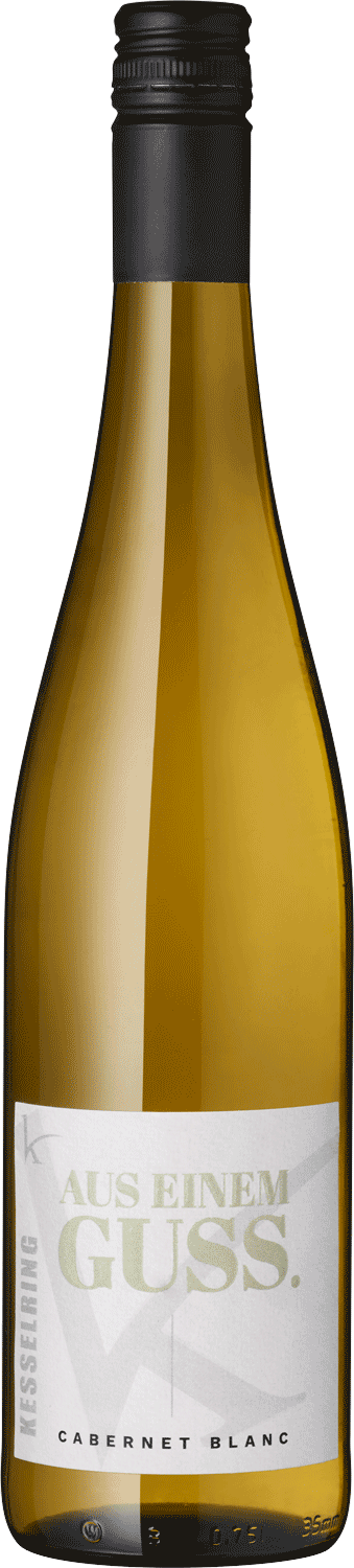 Cabernet Blanc "Aus einem Guss" Kesselring Cabernet Blanc Weißwein Flasche, Aus Einem Guss