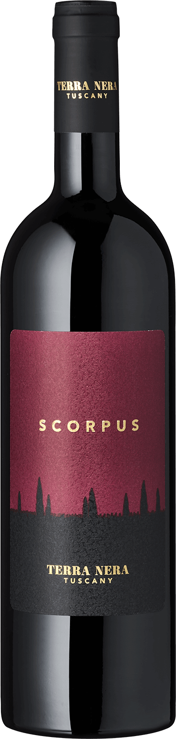 "Scorpus" Terra Nera Terra Nera Scorpus Rotwein Flasche, Toskana, Italien