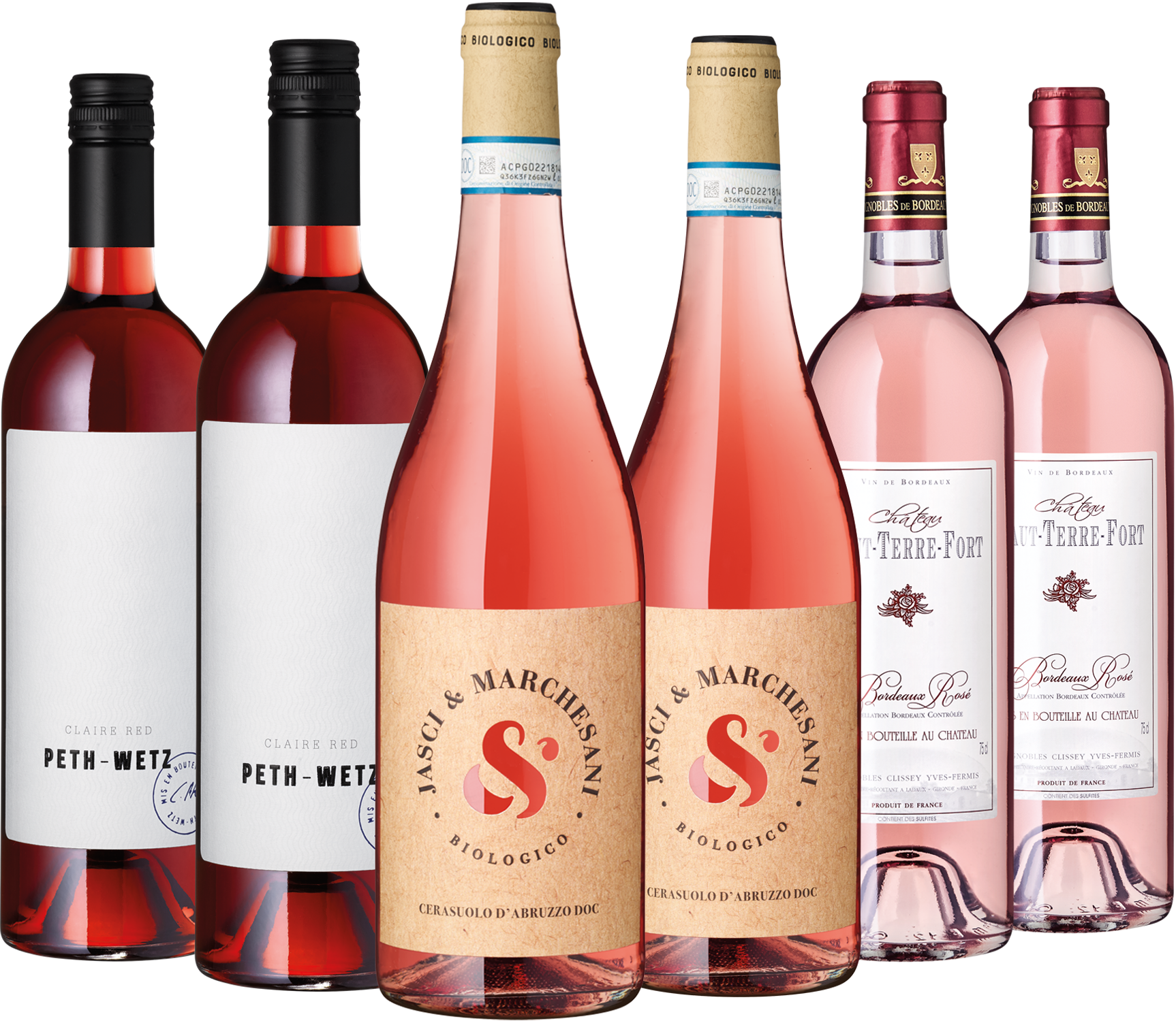 6er Paket "Rosé Dreiklang"