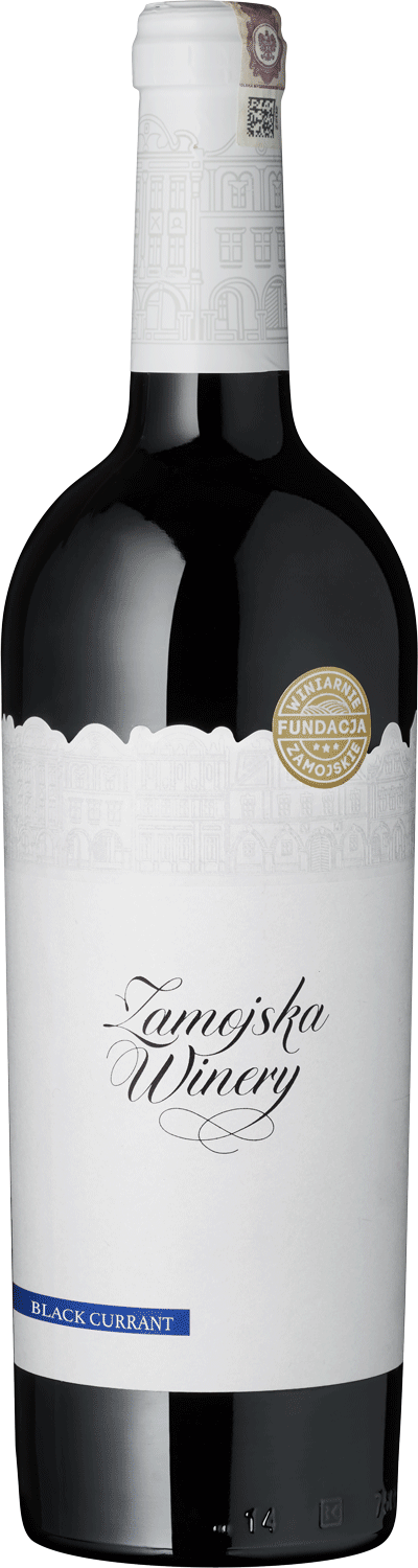 "Blackcurrant" Fruchtwein Johannisbeere Wein-Flasche "Zamojska Winery" Black Currant, Weisswein