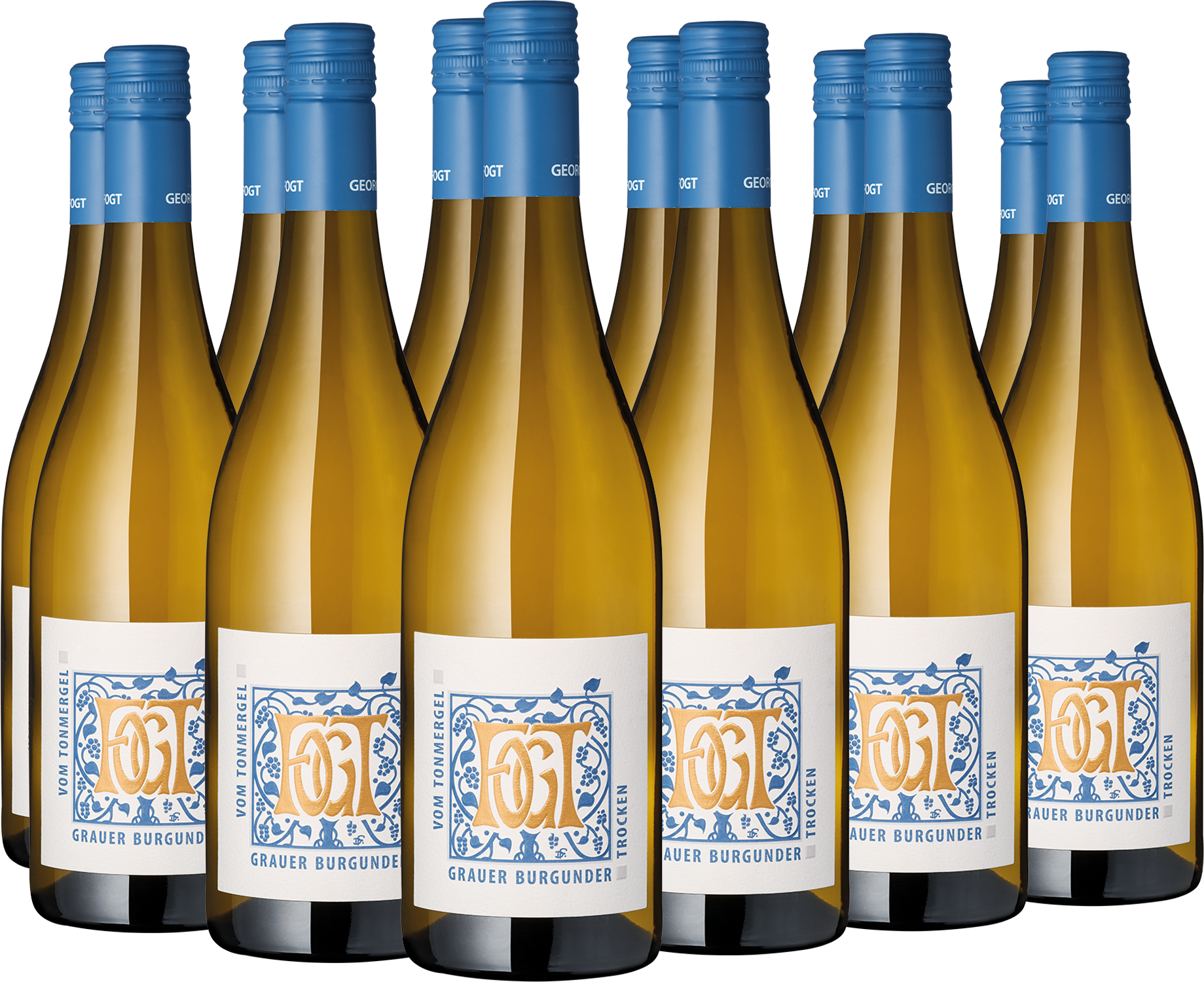 12er Paket "Vom Tonmergel" Grauer Burgunder