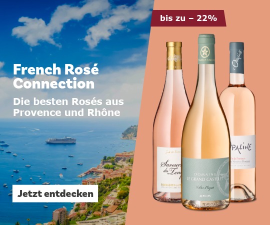 Drei Rosés und sommerliche Landschaft