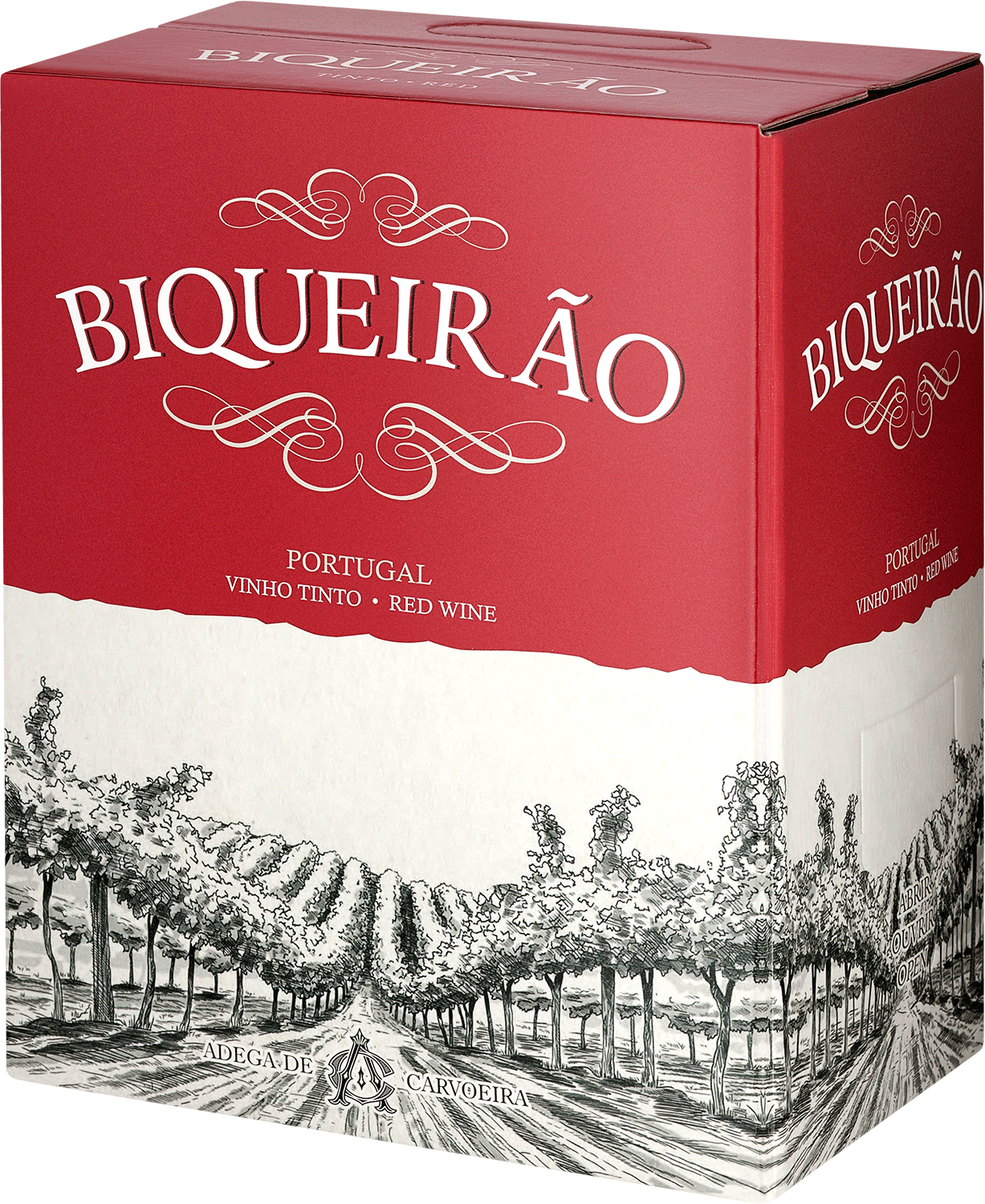 "Biqueirao" Tinto, Bag-in-Box 5,0 L Biqueirão Rotwein aus Portugal, Karton Weinangebot