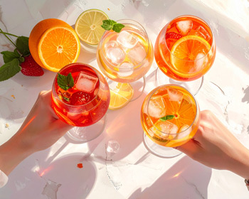 Aperitivo Zeit in ihrem Konto